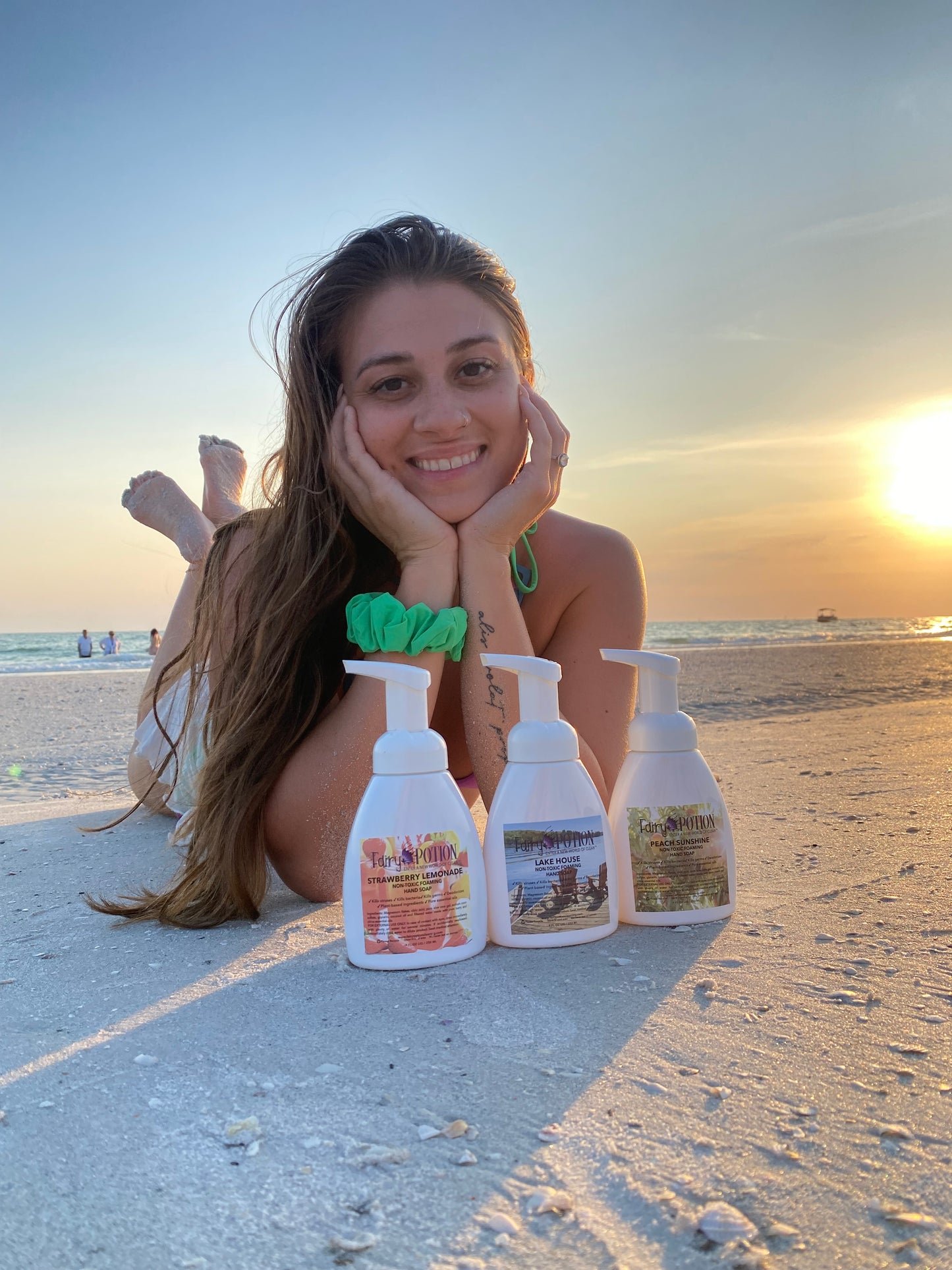 Non-toxic Peach Sunshine foaming soap