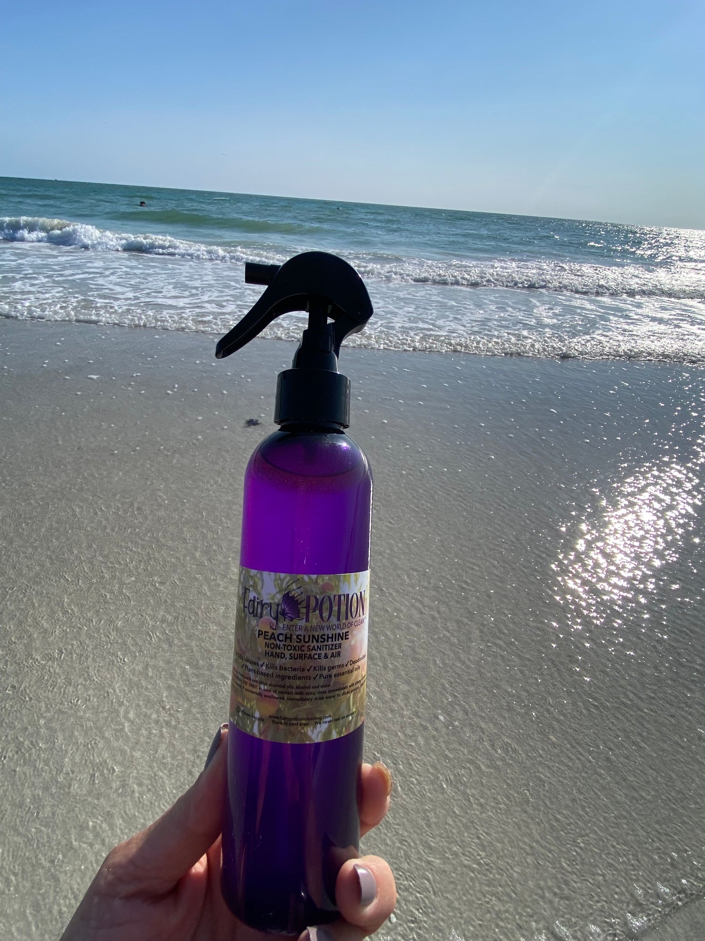 Non-Toxic Peach Sunshine Sanitizer and Deodorizer