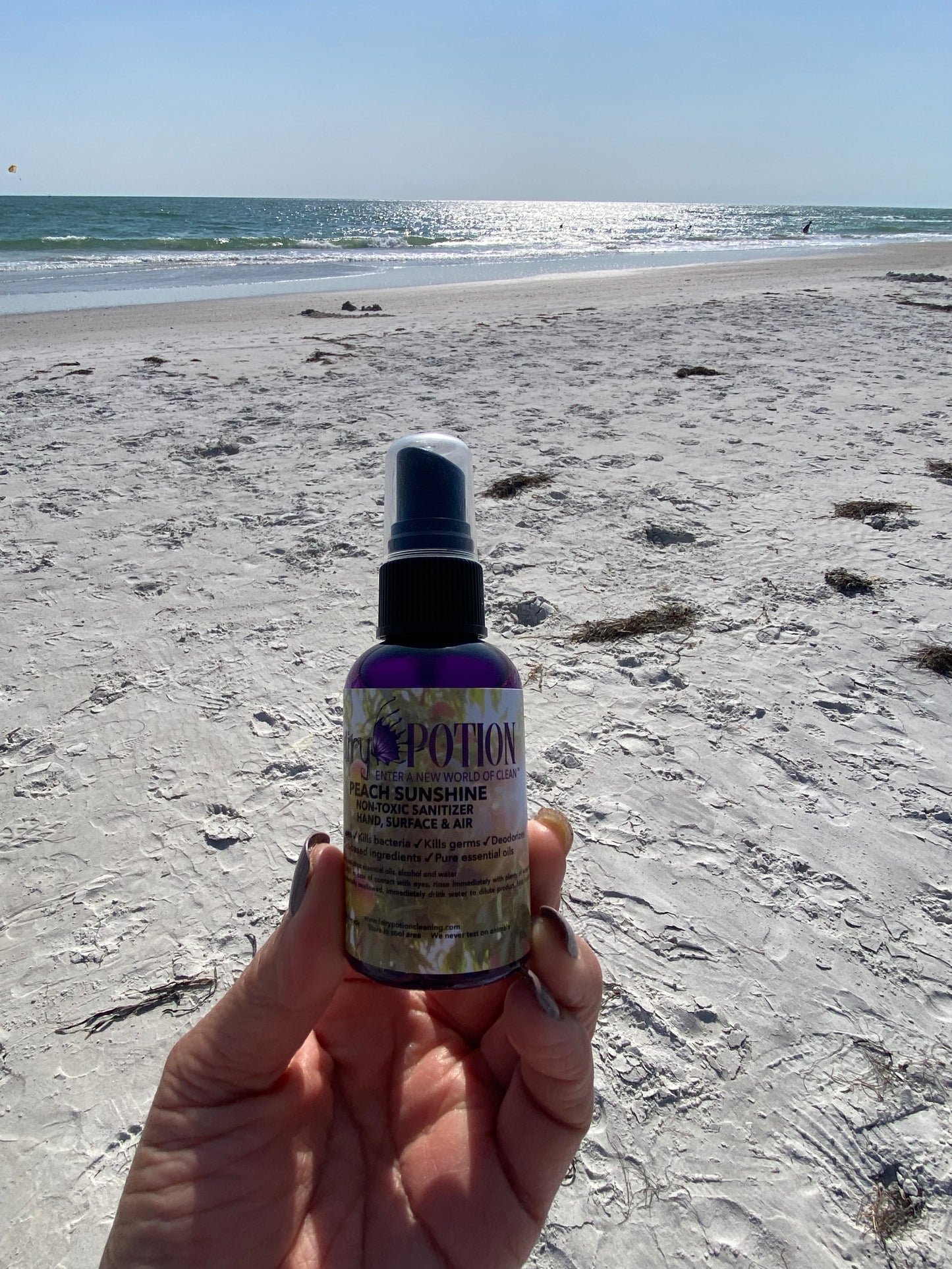 Non-Toxic Peach Sunshine Sanitizer and Deodorizer
