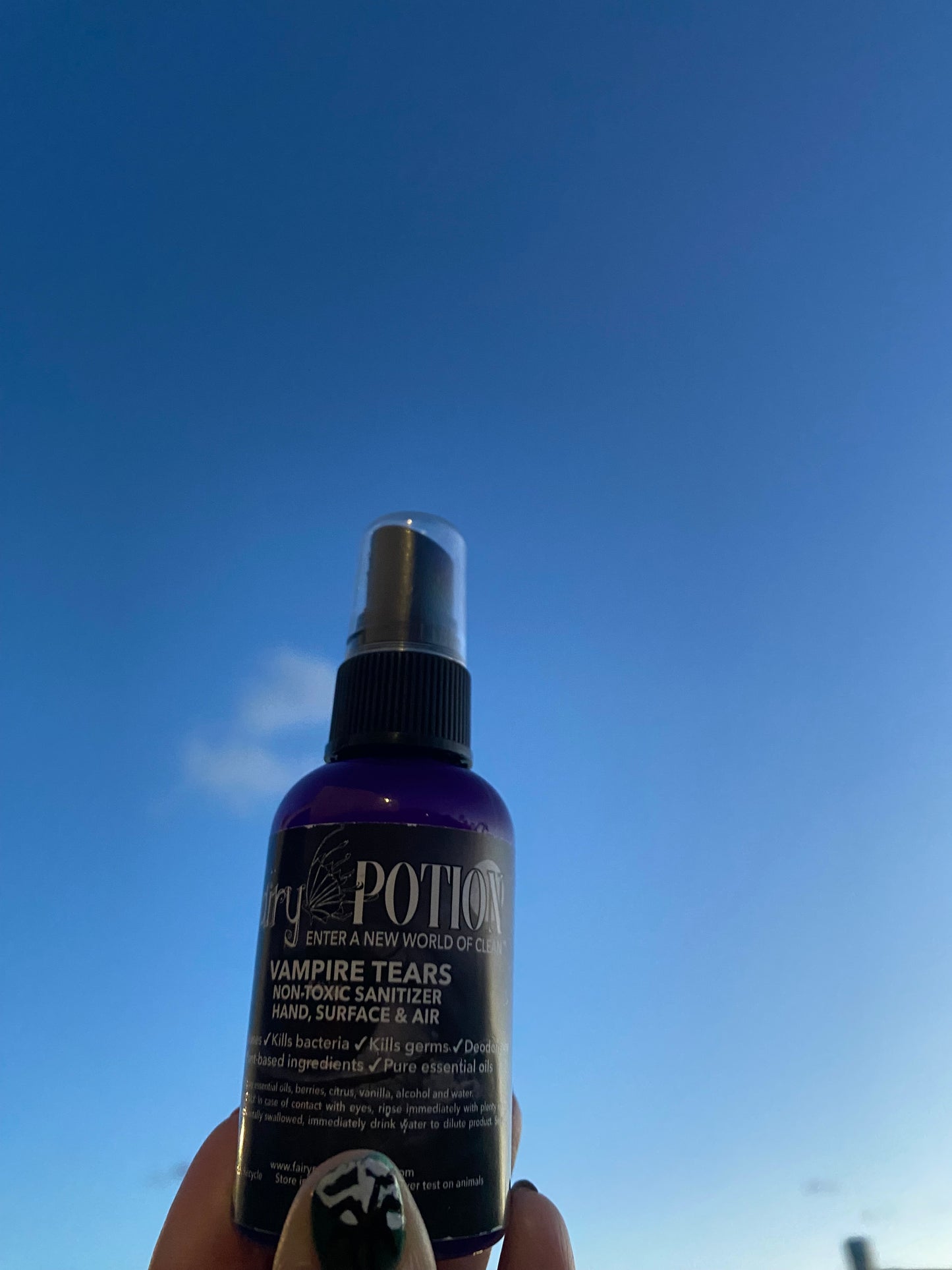 Non-toxic Vampire Tears Sanitizer and Deodorizer