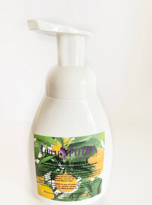 Non-toxic Orange Groves foaming soap