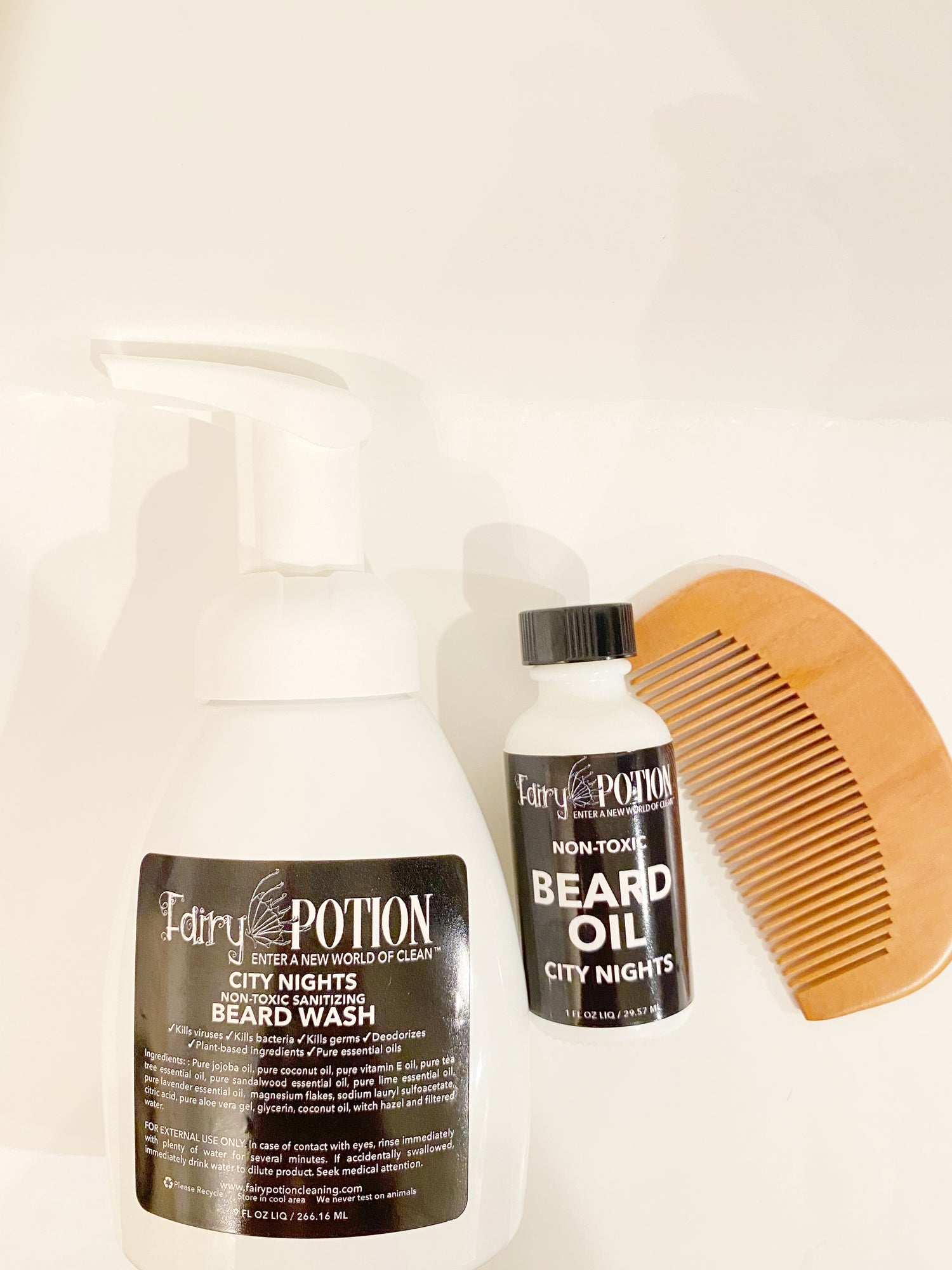 NON-TOXIC BEARD WASH AND BEARD OIL