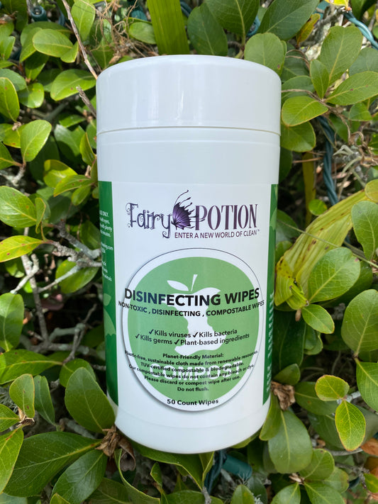 Non-toxic Compostable Disinfecting Wipes